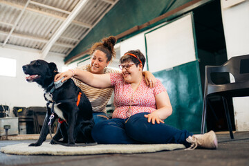 Learning by animal assisted therapy to improve social