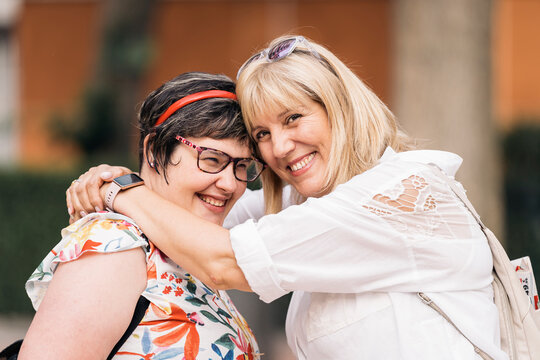 Beautiful moment between mother and daughter