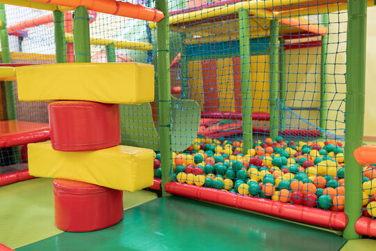 Interior of children's playground.