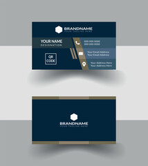 Clean blue Business Card with safe area ready to print ,A highly versatile business card template that is designed for both corporate business and personal usage. You can use it smart based perpose 
