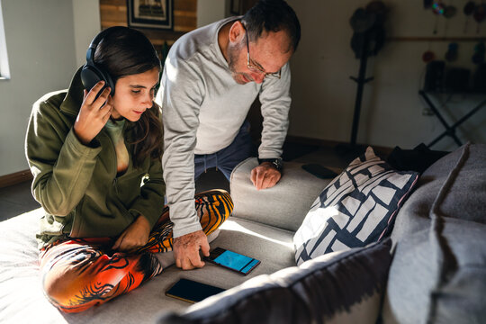 Father and Daughter Enjoying time Together 