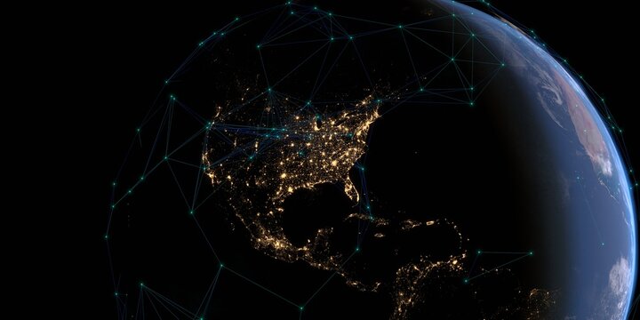 Celestial Connections: US Enveloped by an Interconnected Satellite 