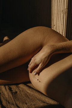 Close up Pregnancy Beauty in sunlight