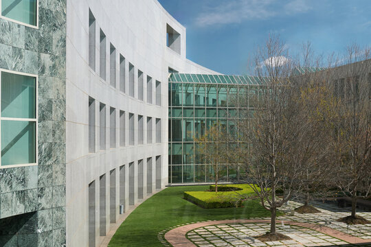 View of Press Garden at Parliament House Canberra, ACT