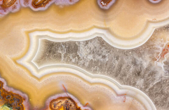 Curving Lines In A Moroccan Agate  