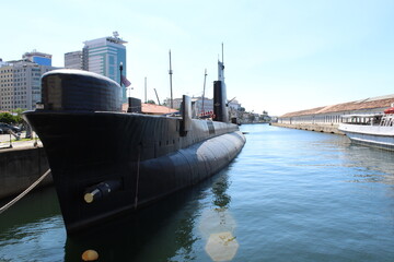 Modern Brazilian Submarine in a Navy Cultural Museum, Rio de Janeiro, Brazil