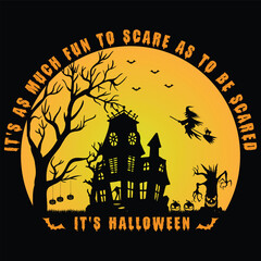Halloween T shirt design Vector