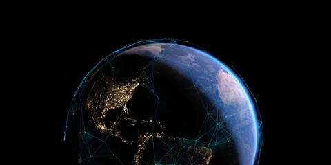 Celestial Connections: US Enveloped by an Interconnected Satellite 