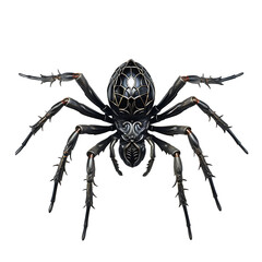 Gothic Spiderweb Watercolor Clipart