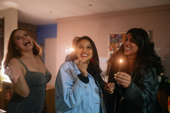 Sparkler Fun with Friends
