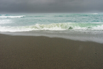 台風過ぎた翌日の奄美の海の景色
