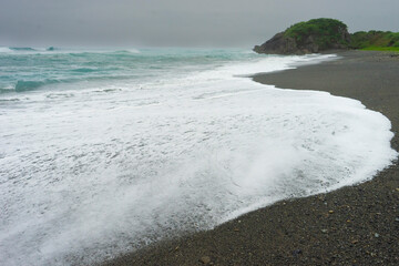 台風過ぎた翌日の奄美の海の景色