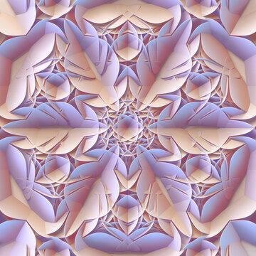 Architectural geometric flower.