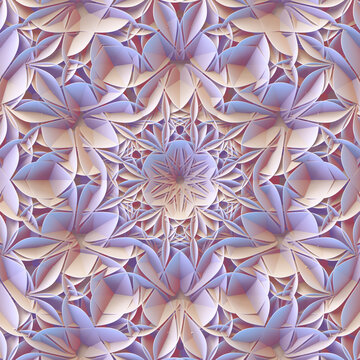 Architectural geometric flower.