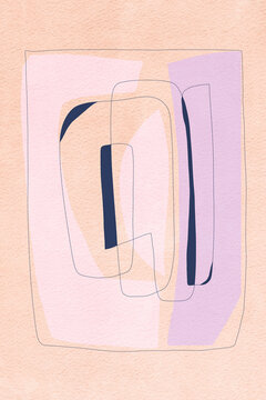 Abstract art minimal pattern