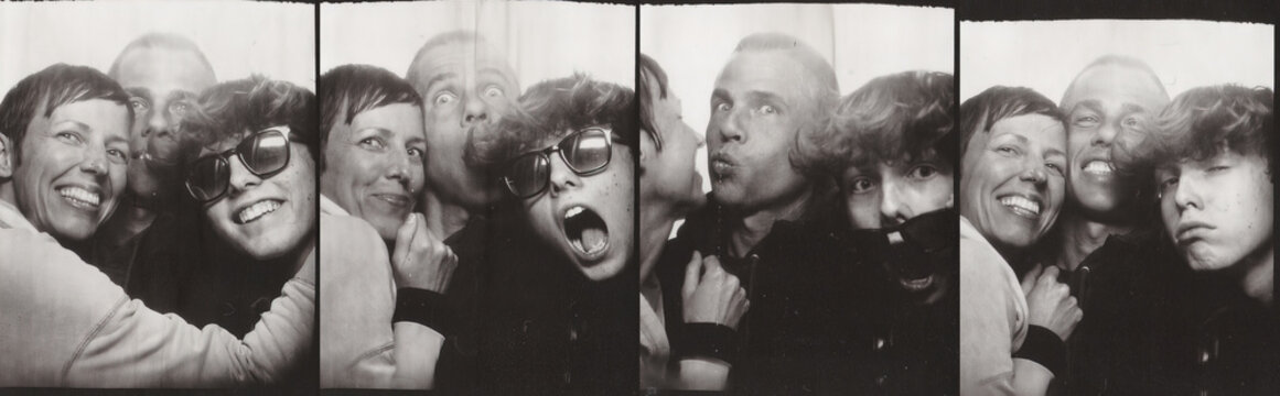 Happy Family in Photo Booth UGC