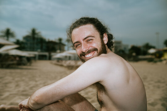 Happy Flashy Beach Portrait