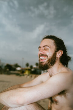 Flashy Beach Laugh Portrait