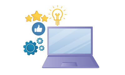 Internet life addiction.on white background.Vector Design Illustration.