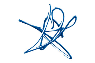 blue watercolor drop zigzag isolated on transparent background