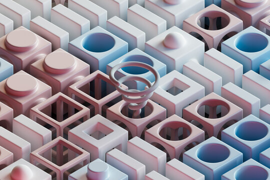 geometrical abstract forms