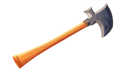 Ax isolated on white background vector, flat illustration.