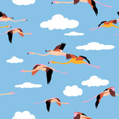 Flamingos Pattern 6