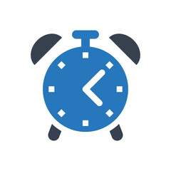 Time alarm clock vector icon