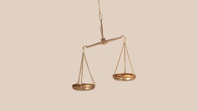 Scales balance - alternately tipped to one side, then the other.