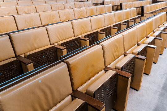 Empty seats in the event hall