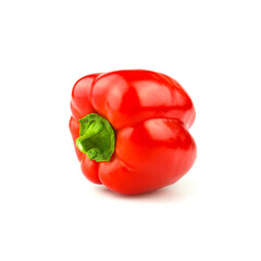 Paprika isoliert. Sweet red pepper isolated on white background