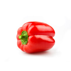 Paprika isoliert. Sweet red pepper isolated on white background