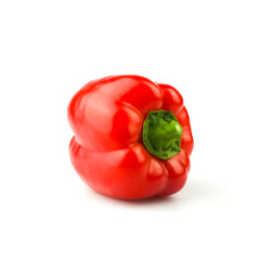 Paprika isoliert. Sweet red pepper isolated on white background