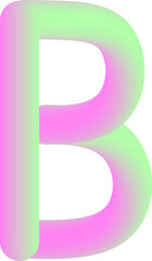 Letter illustration. Hand drawn