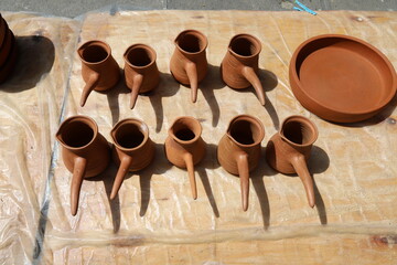 Old and antique items are sold at a flea market in Israel.