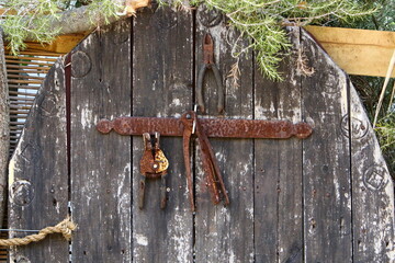 Old and antique items are sold at a flea market in Israel.