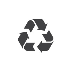 Circular arrow icon vector illustration on white isolated background