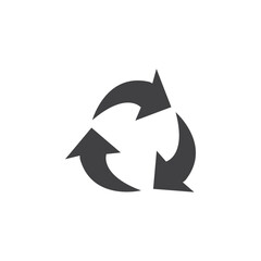 Circular arrow icon vector illustration on white isolated background