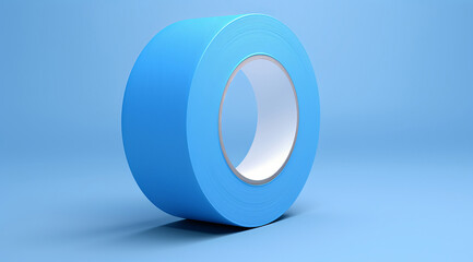 tape lying flat on blue surface