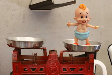 Old and antique items are sold at a flea market in Israel.