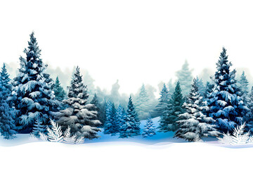 Fototapeta premium Generative AI illustration of Backgrounds with winter themes and colors with copy space