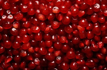 Fresh pomegranate seeds close up
