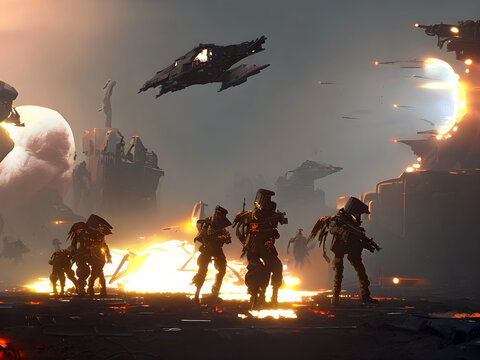 Future War, Generative AI Illustration