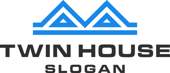 twin house logo