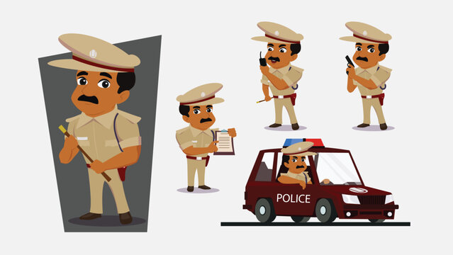 indian policeman clip art