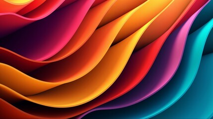 color gradient expressive papercut layer wallpaper