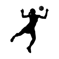 Girl Basketball Silhouette, Female Basketball Player Silhouette, Woman, Girl, Running with Ball, sport, woman, person, girl, athlete, silhouette, ball