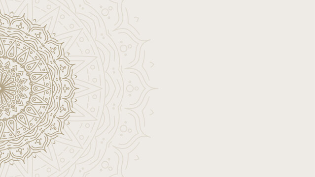 Simple luxury ornamental mandala vector background
