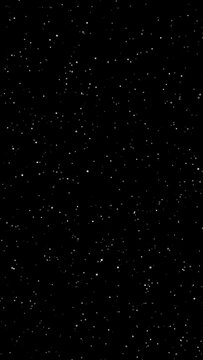 falling glitters loop, vertical video, particles falling