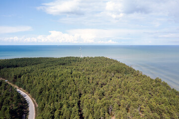 Kolka cape between Baltic sea and gulf of Riga.